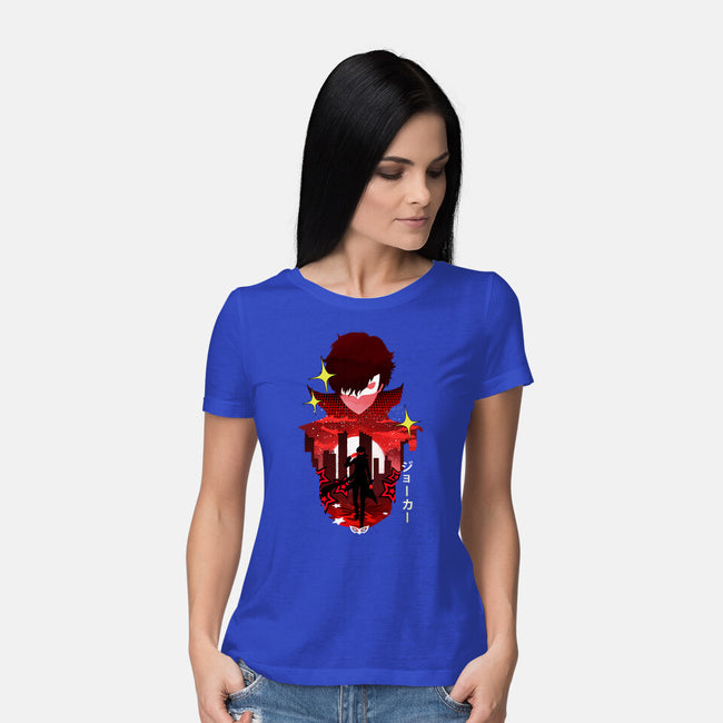 Joker Sunset-Womens-Basic-Tee-dandingeroz