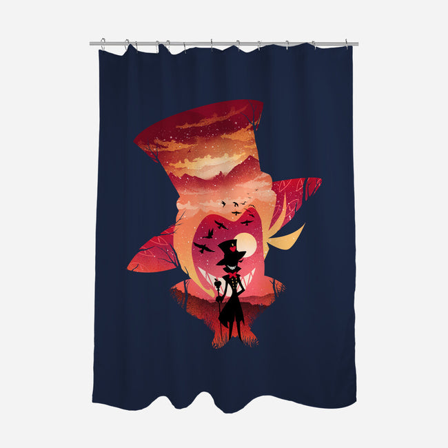 Lucifer Sunset-None-Polyester-Shower Curtain-dandingeroz