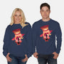 Lucifer Sunset-Unisex-Crew Neck-Sweatshirt-dandingeroz