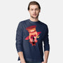 Lucifer Sunset-Mens-Long Sleeved-Tee-dandingeroz