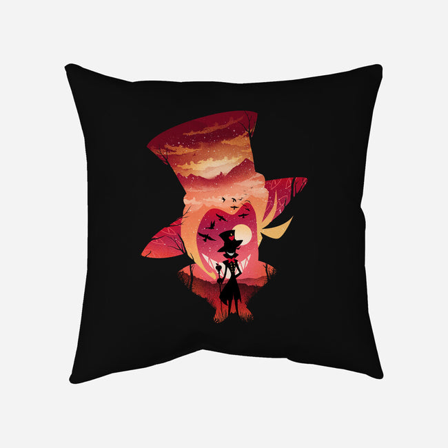 Lucifer Sunset-None-Non-Removable Cover w Insert-Throw Pillow-dandingeroz