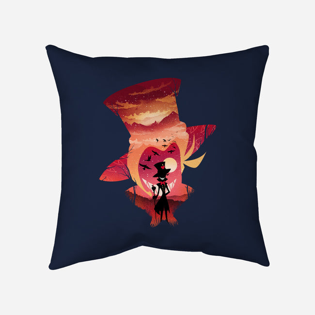 Lucifer Sunset-None-Non-Removable Cover w Insert-Throw Pillow-dandingeroz