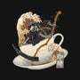 Death Coffee-Womens-Fitted-Tee-glitchygorilla