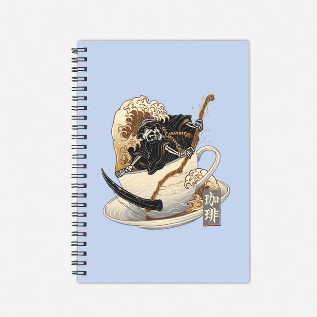 Death Coffee-None-Dot Grid-Notebook-glitchygorilla