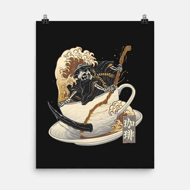 Death Coffee-None-Matte-Poster-glitchygorilla