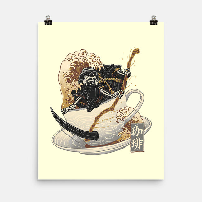 Death Coffee-None-Matte-Poster-glitchygorilla