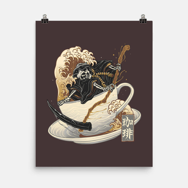 Death Coffee-None-Matte-Poster-glitchygorilla