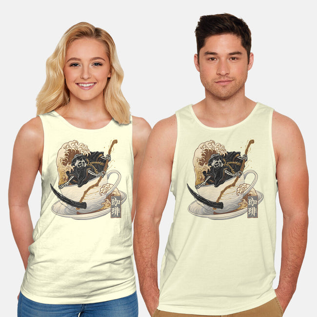 Death Coffee-Unisex-Basic-Tank-glitchygorilla