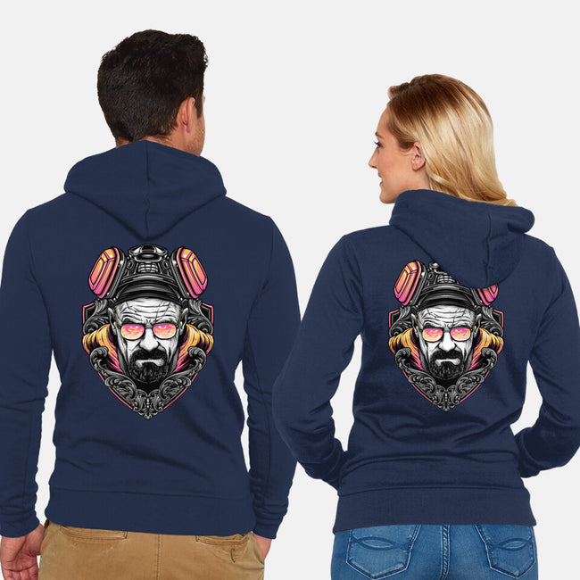 The Danger-Unisex-Zip-Up-Sweatshirt-glitchygorilla