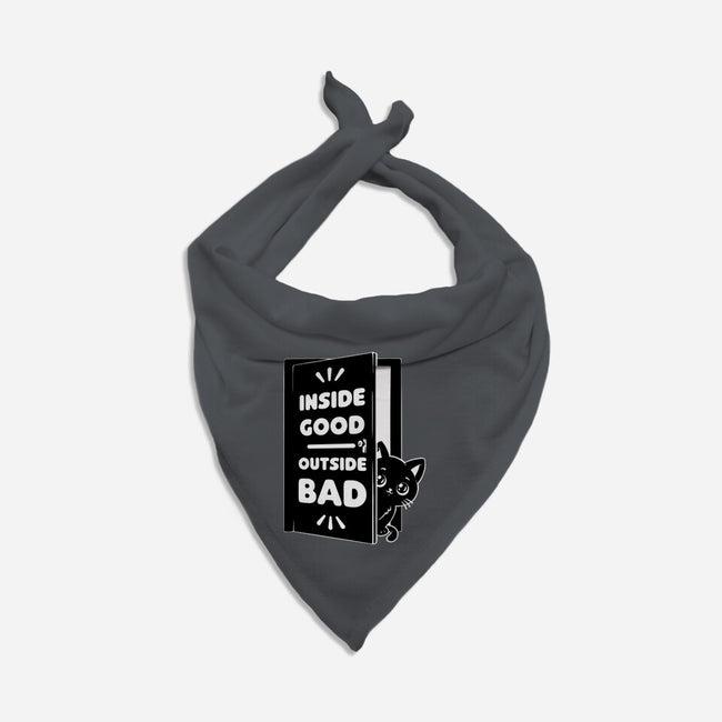 Outside Is Bad-Cat-Bandana-Pet Collar-Studio Mootant