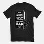 Outside Is Bad-Unisex-Basic-Tee-Studio Mootant