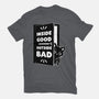 Outside Is Bad-Unisex-Basic-Tee-Studio Mootant