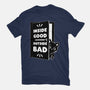 Outside Is Bad-Womens-Basic-Tee-Studio Mootant