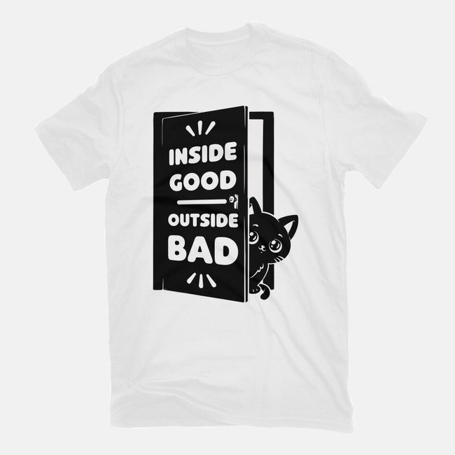 Outside Is Bad-Unisex-Basic-Tee-Studio Mootant