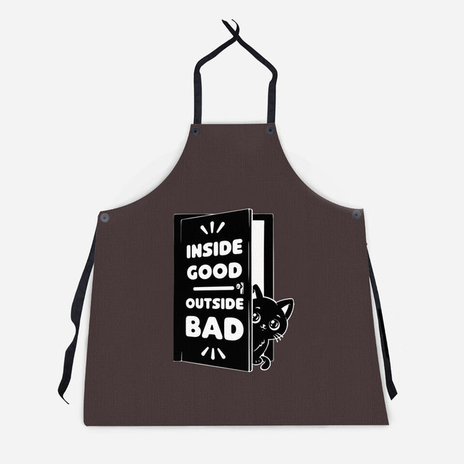 Outside Is Bad-Unisex-Kitchen-Apron-Studio Mootant