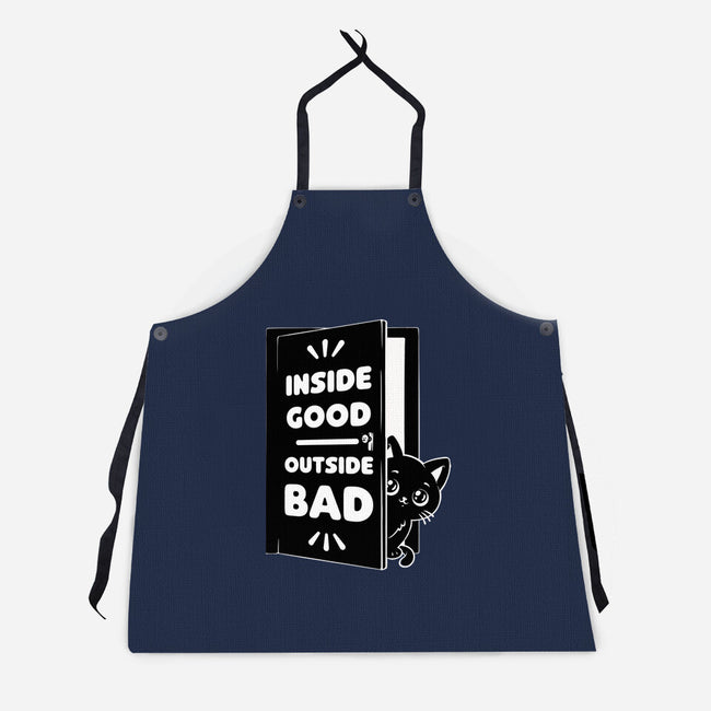 Outside Is Bad-Unisex-Kitchen-Apron-Studio Mootant