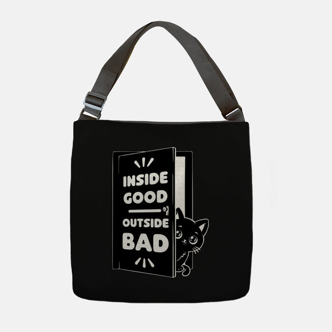 Outside Is Bad-None-Adjustable Tote-Bag-Studio Mootant