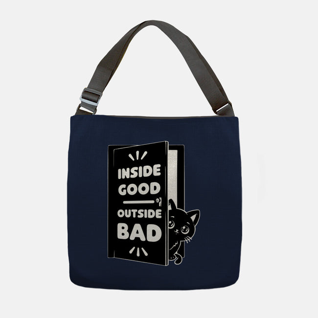 Outside Is Bad-None-Adjustable Tote-Bag-Studio Mootant