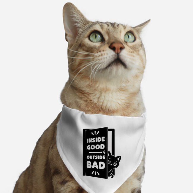 Outside Is Bad-Cat-Adjustable-Pet Collar-Studio Mootant
