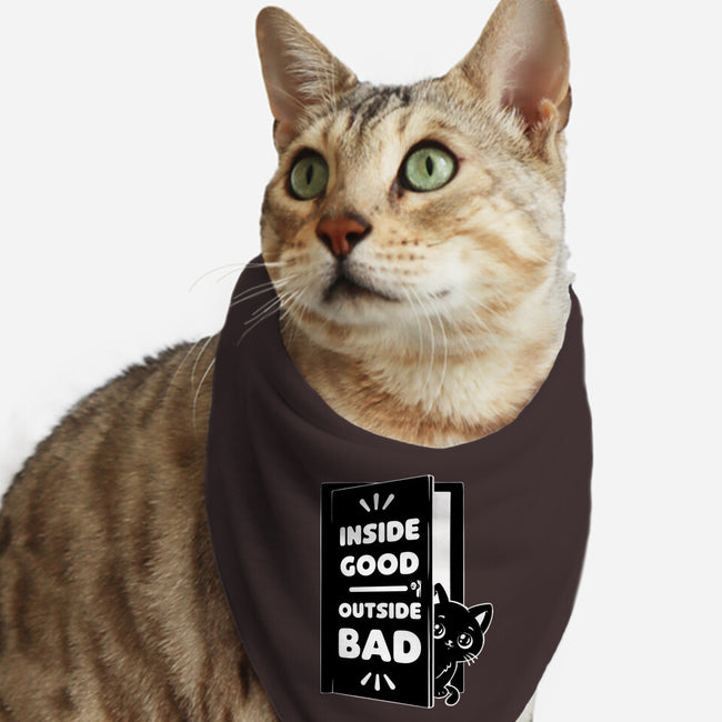 Outside Is Bad-Cat-Bandana-Pet Collar-Studio Mootant