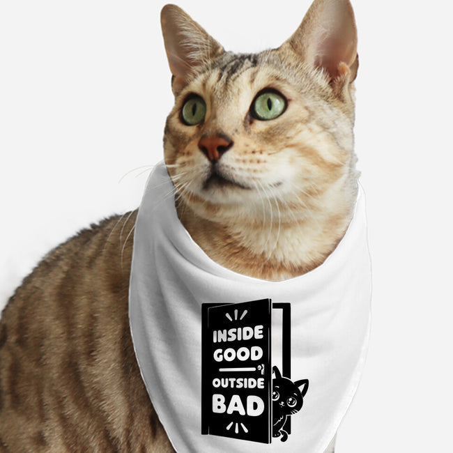 Outside Is Bad-Cat-Bandana-Pet Collar-Studio Mootant