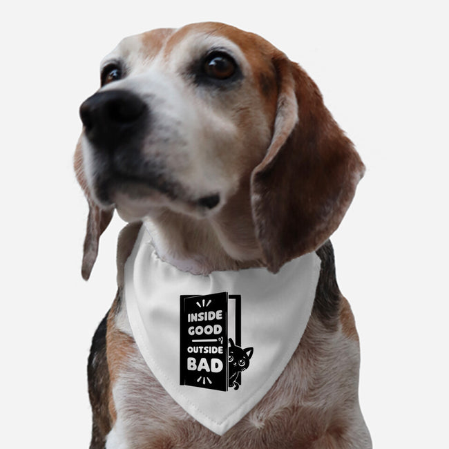Outside Is Bad-Dog-Adjustable-Pet Collar-Studio Mootant