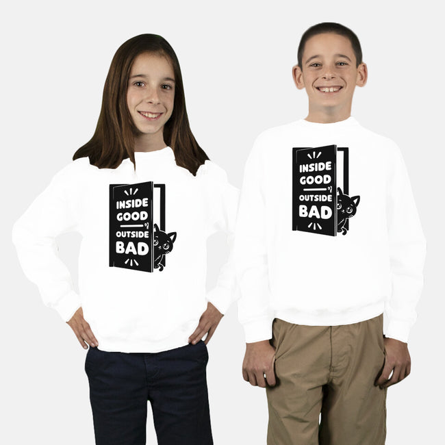 Outside Is Bad-Youth-Crew Neck-Sweatshirt-Studio Mootant