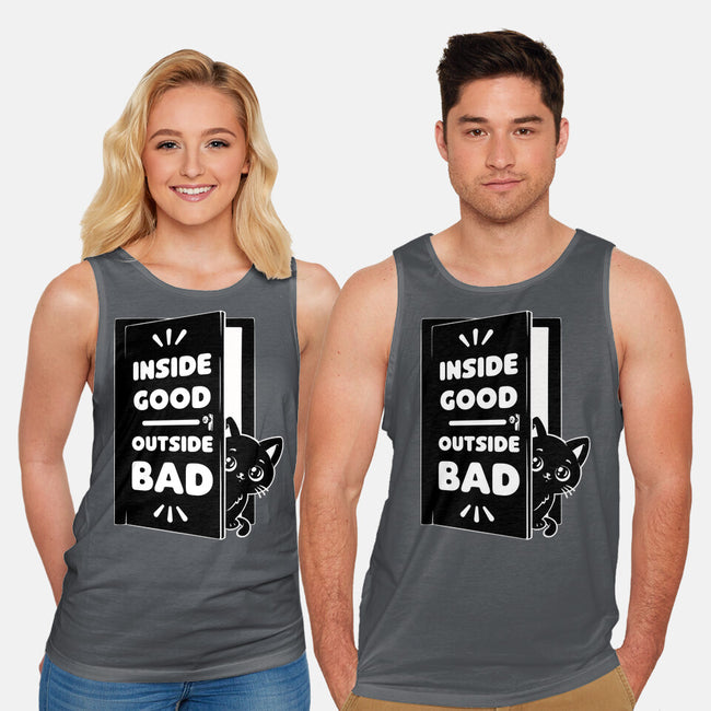 Outside Is Bad-Unisex-Basic-Tank-Studio Mootant