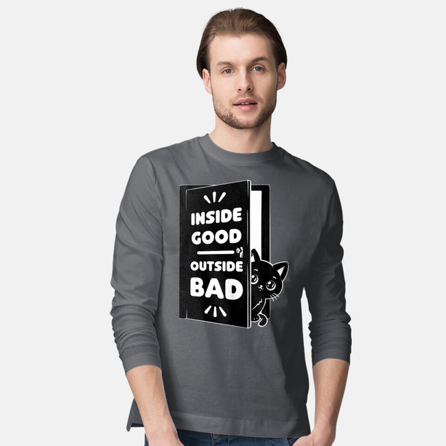 Outside Is Bad-Mens-Long Sleeved-Tee-Studio Mootant