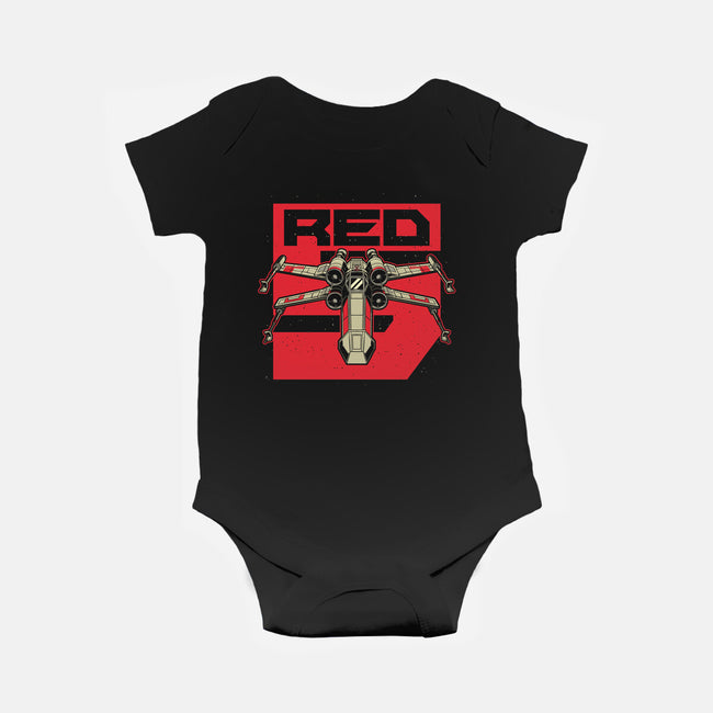 Red Spaceship Revolution-Baby-Basic-Onesie-Studio Mootant