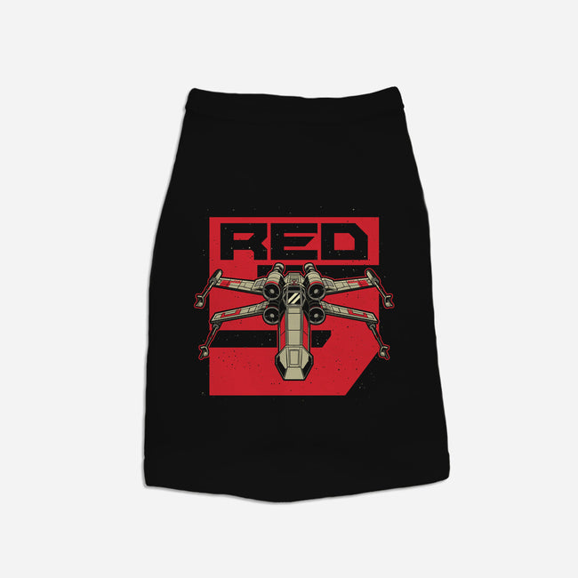 Red Spaceship Revolution-Dog-Basic-Pet Tank-Studio Mootant