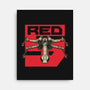 Red Spaceship Revolution-None-Stretched-Canvas-Studio Mootant
