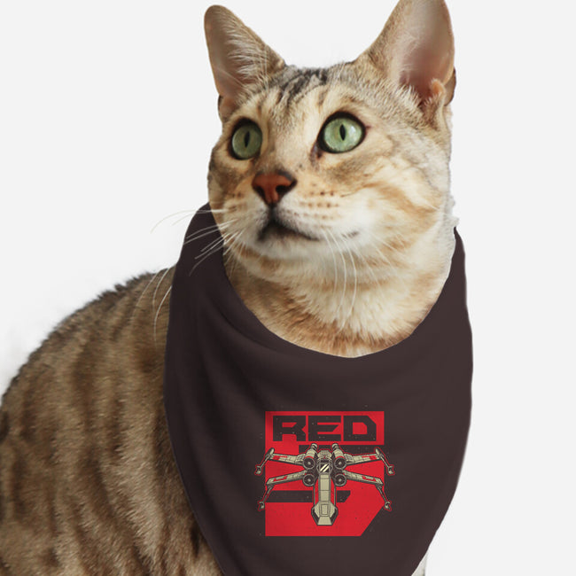 Red Spaceship Revolution-Cat-Bandana-Pet Collar-Studio Mootant