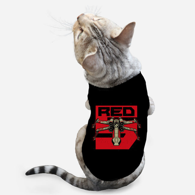 Red Spaceship Revolution-Cat-Basic-Pet Tank-Studio Mootant