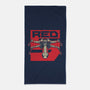 Red Spaceship Revolution-None-Beach-Towel-Studio Mootant