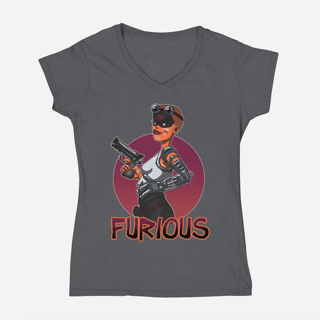 Furious-Womens-V-Neck-Tee-Samuel