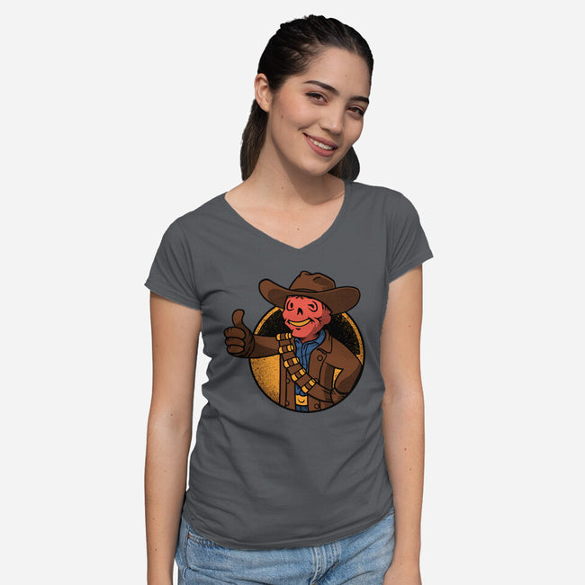 The Ghoul-Womens-V-Neck-Tee-Tronyx79