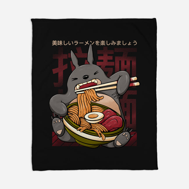 Totoro Ramen-None-Fleece-Blanket-Ryuga