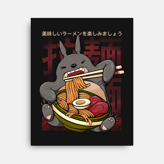 Totoro Ramen-None-Stretched-Canvas-Ryuga