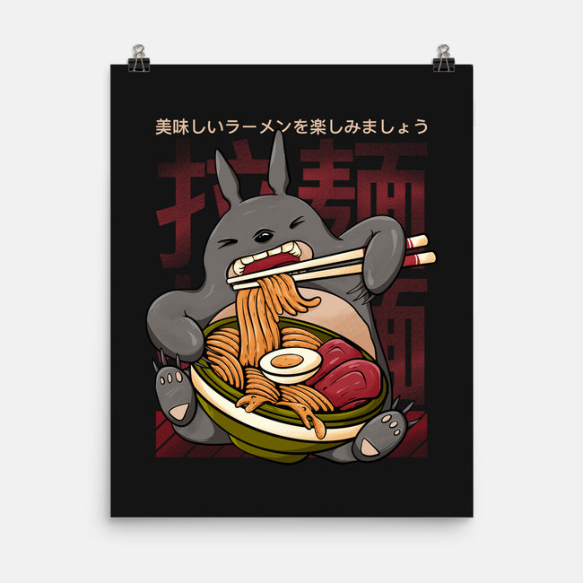 Totoro Ramen-None-Matte-Poster-Ryuga