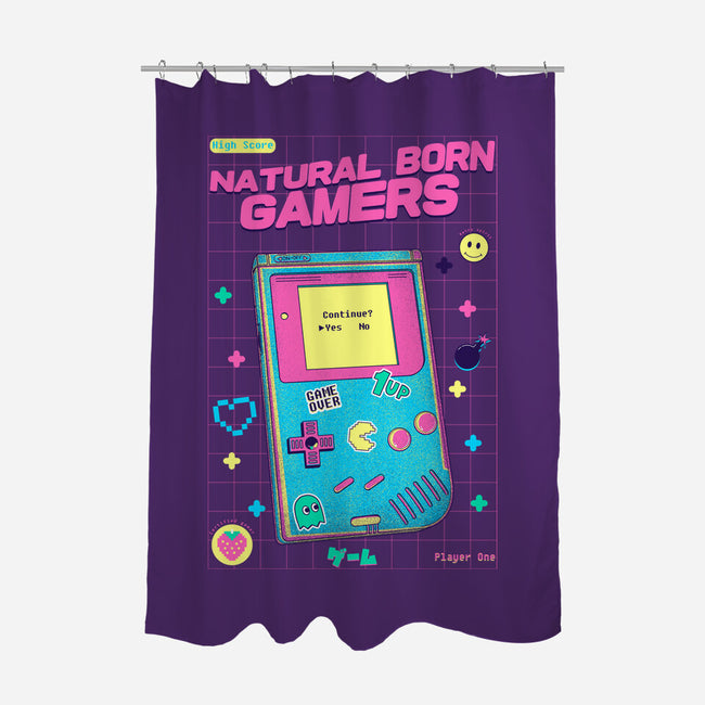 Natural Born Gamers-None-Polyester-Shower Curtain-Jelly89