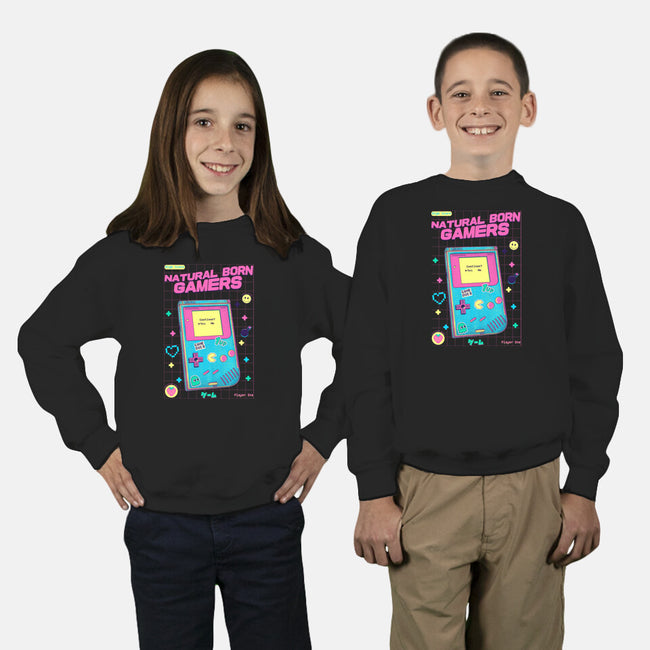 Natural Born Gamers-Youth-Crew Neck-Sweatshirt-Jelly89