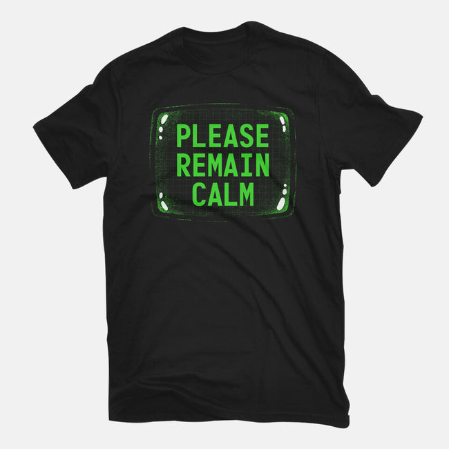 Please Remain Calm-Womens-Basic-Tee-rocketman_art