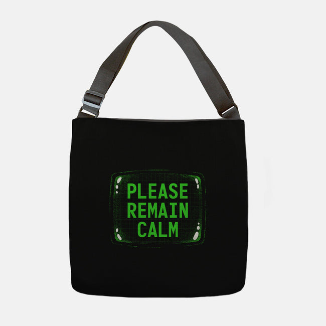 Please Remain Calm-None-Adjustable Tote-Bag-rocketman_art