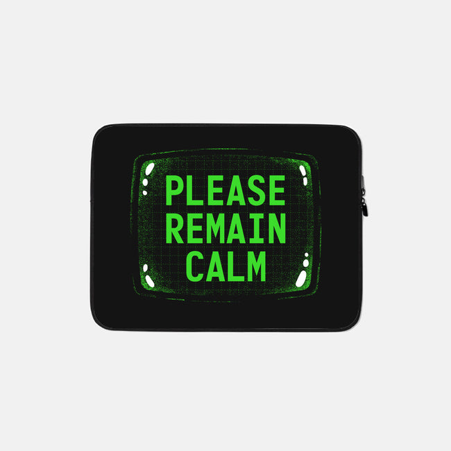 Please Remain Calm-None-Zippered-Laptop Sleeve-rocketman_art