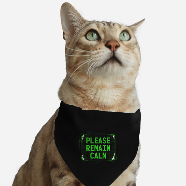 Please Remain Calm-Cat-Adjustable-Pet Collar-rocketman_art