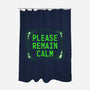 Please Remain Calm-None-Polyester-Shower Curtain-rocketman_art
