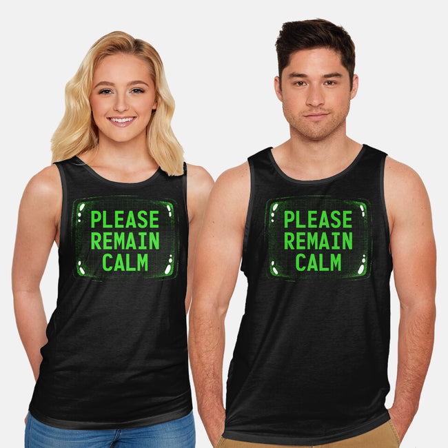 Please Remain Calm-Unisex-Basic-Tank-rocketman_art