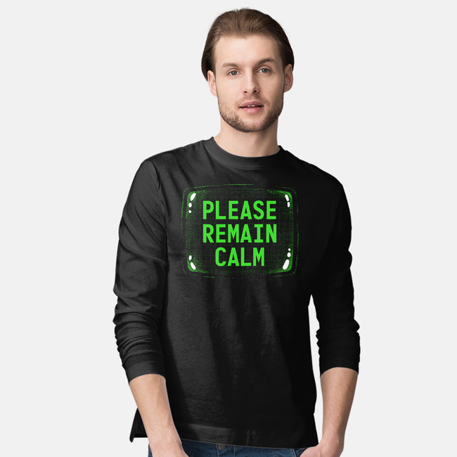 Please Remain Calm-Mens-Long Sleeved-Tee-rocketman_art