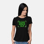 Please Remain Calm-Womens-Basic-Tee-rocketman_art